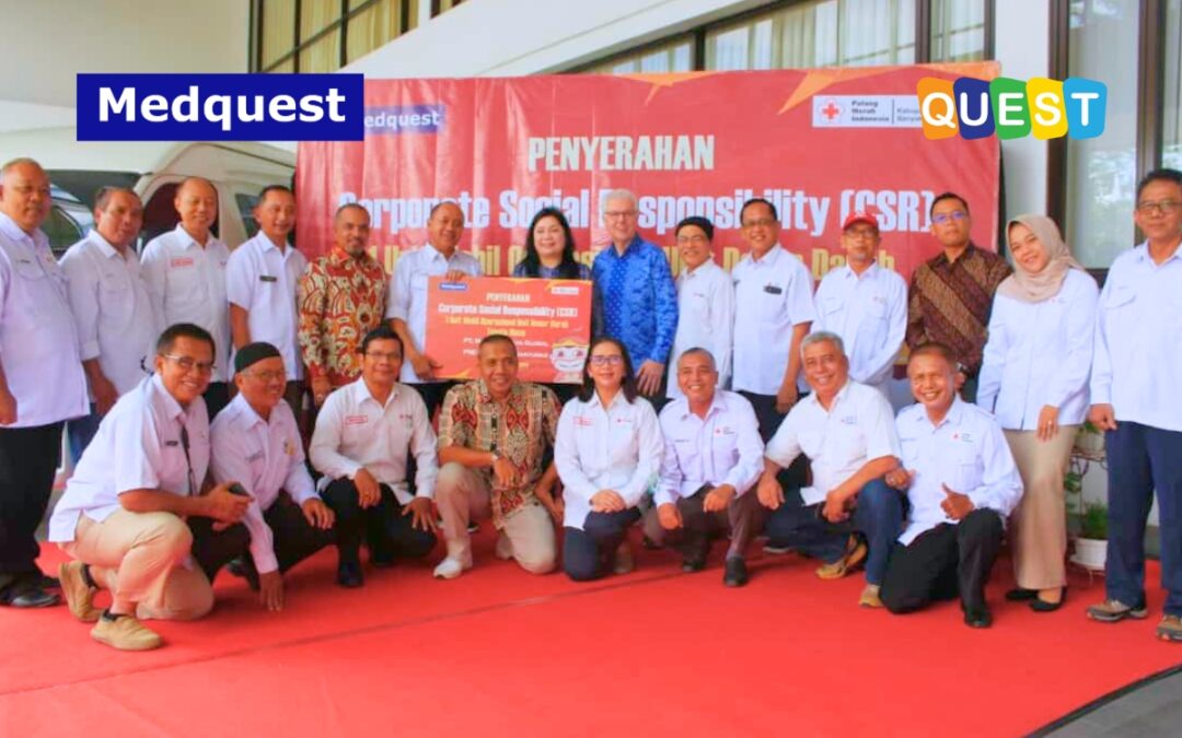Penyerahan Corporate Social Responsibility (CSR) PT Medquest Jaya Global Kepada PMI Kabupaten Banyumas