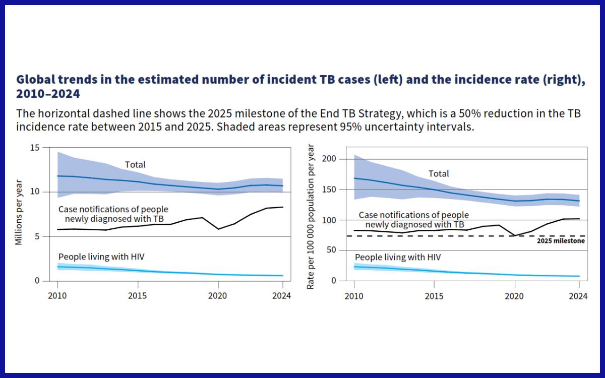 Penurunan Jumlah Kasus TB Global Selama Satu Dekade (2015-2025)