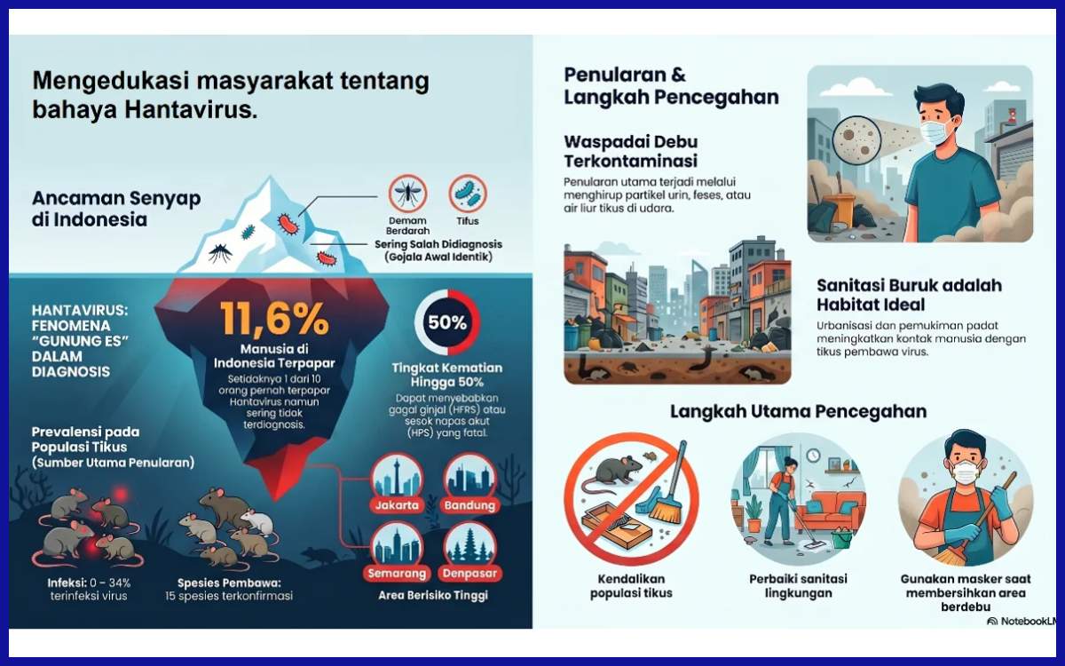 Infografis seputar Hantavirus